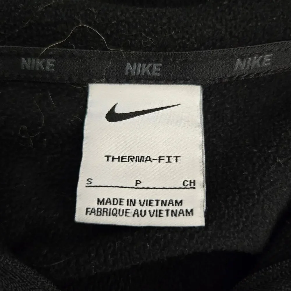 Nike Therma Fit Full Zip Black Athletic Training Outdooe Activewear Hoodie S